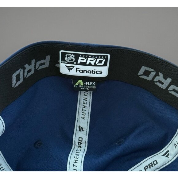 NHL St. Louis Blues Flex Fit Hat Fanatics Hometown Stretch Fit M/L Authentic Pro - Picture 7 of 16